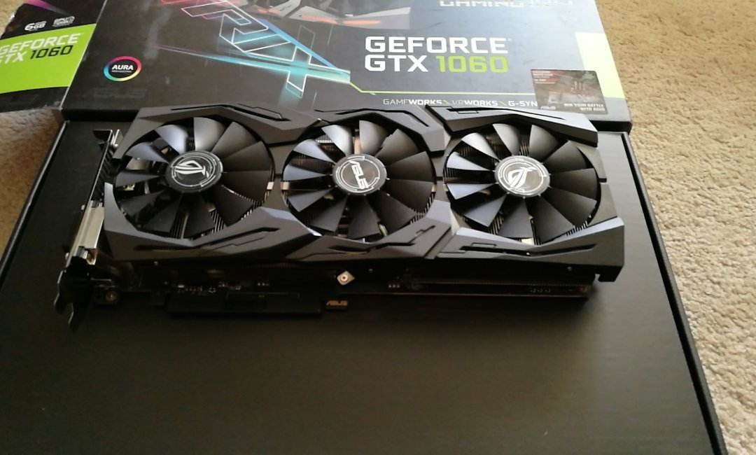 Asus rog strix 1060 6gb подсветка не горит