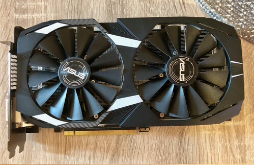 Asus dual rx580 4gb в разборе