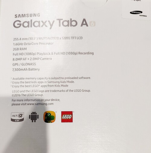 samsung galaxy t580