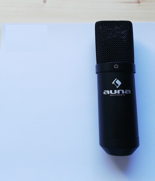 **AUNA MIC 900B LED** +ÁLLVÁNY, POP FILTER - HardverApró