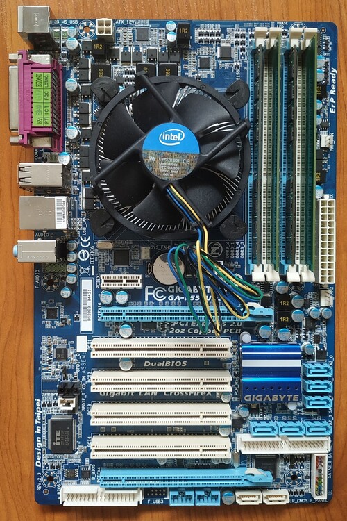 Gigabyte ga p55 ud3l подключение