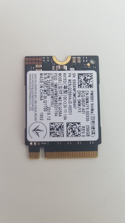 Pm991 nvme samsung 256gb прошивка