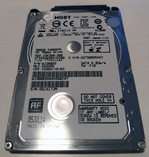 Hgst hts545050a7e680 замена на ssd