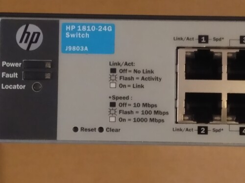 Hp 1810 24g настройка